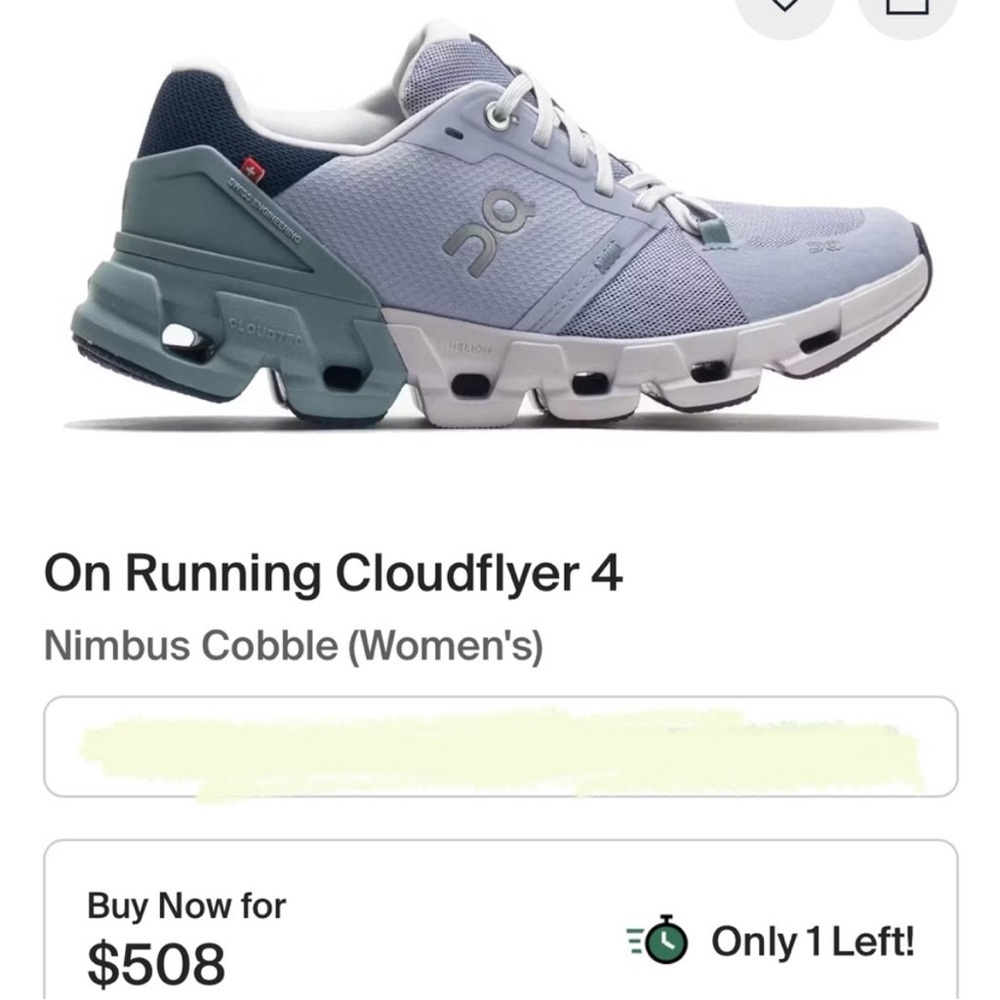 On Running Cloudflyer 4
Nimbus Cobble Tennis Shoes - Picture 11 of 15